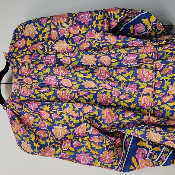 NWT Cleobella Hilo Kaftan Dress /Tahiti Block Print / Size Medium - Picture 12 of 12